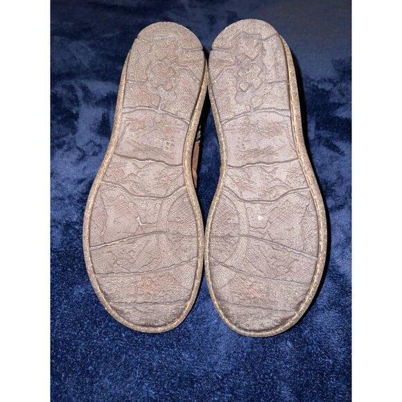 BORN Boots Womens Tarklin Booties Brown Suede Distressed Boho Zip Wrap Lace - Picture 9 of 12